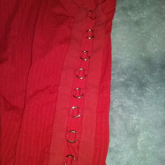 Rainbow Crochet Back Tank & Red Ribbed Tank Bundle - Picture 7 of 8